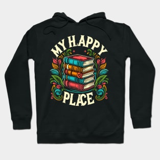 My Happy Place book lover Hoodie